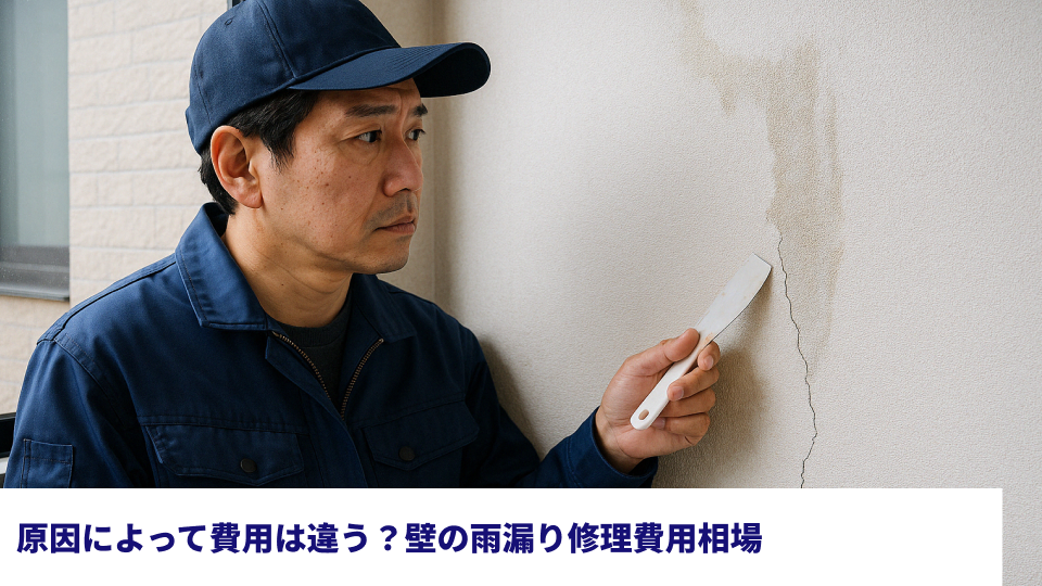 原因によって費用は違う？壁の雨漏り修理費用相場