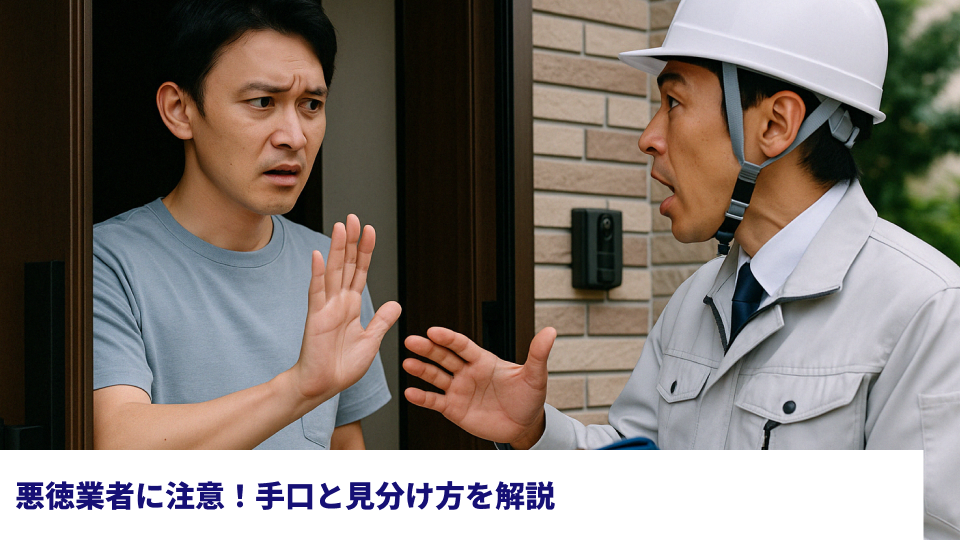悪徳業者に注意！手口と見分け方を解説