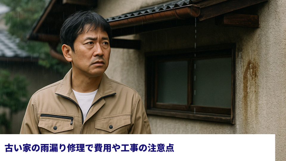 古い家の雨漏り修理で費用や工事の注意点