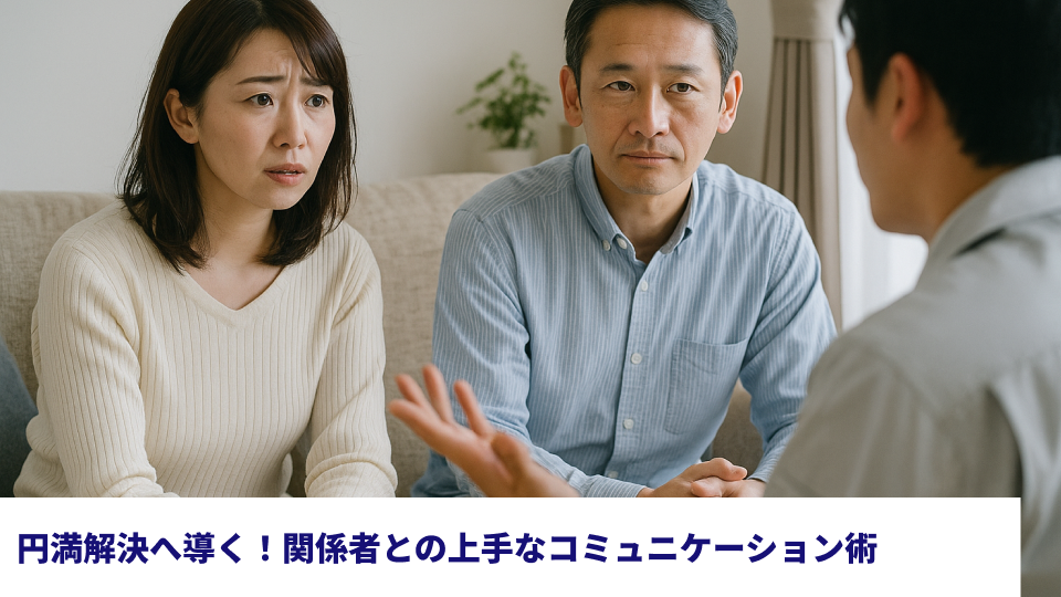 円満解決へ導く！関係者との上手なコミュニケーション術
