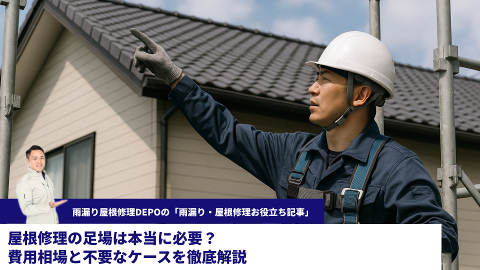 屋根修理の足場は本当に必要？費用相場と不要なケースを徹底解説