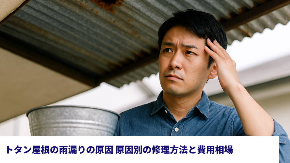 トタン屋根の雨漏りの原因 原因別の修理方法と費用相場 トタン屋根の雨漏りの原因 原因別の修理方法と費用相場