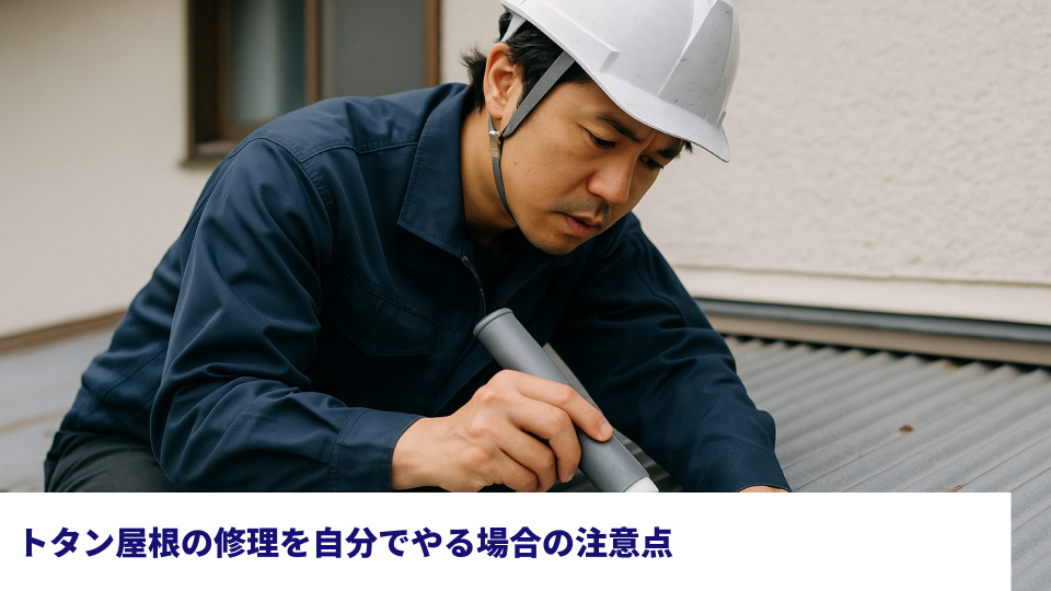 トタン屋根の修理を自分でやる場合の注意点 トタン屋根の修理を自分でやる場合の注意点