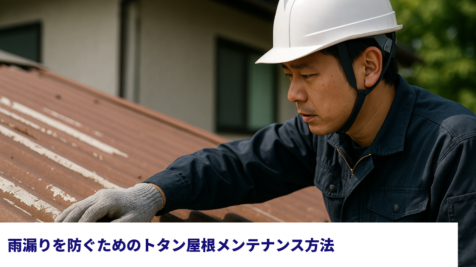 雨漏りを防ぐためのトタン屋根メンテナンス方法 雨漏りを防ぐためのトタン屋根メンテナンス方法